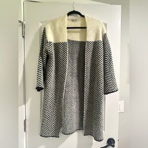 Dex Clothing Relaxed Chevron Long Cardigan S